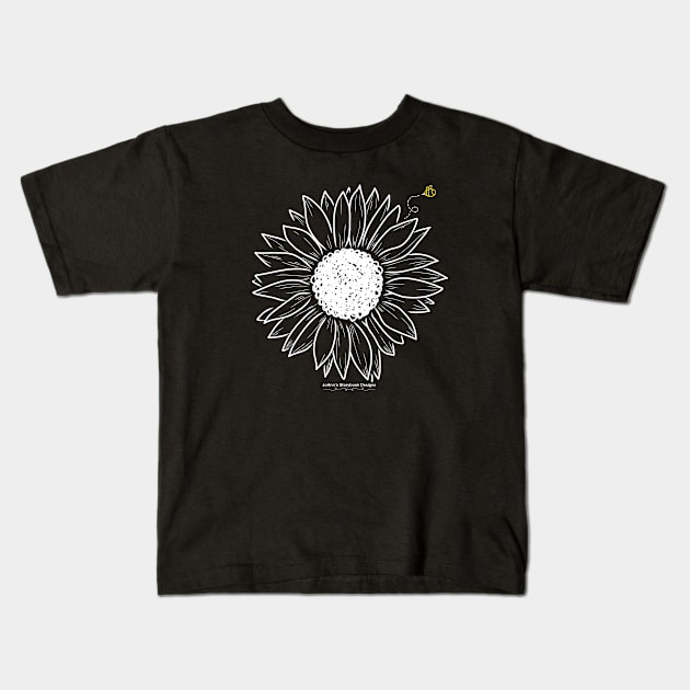 Sunflower and Bee Design Kids T-Shirt by JoAnn's Storybook Designs 